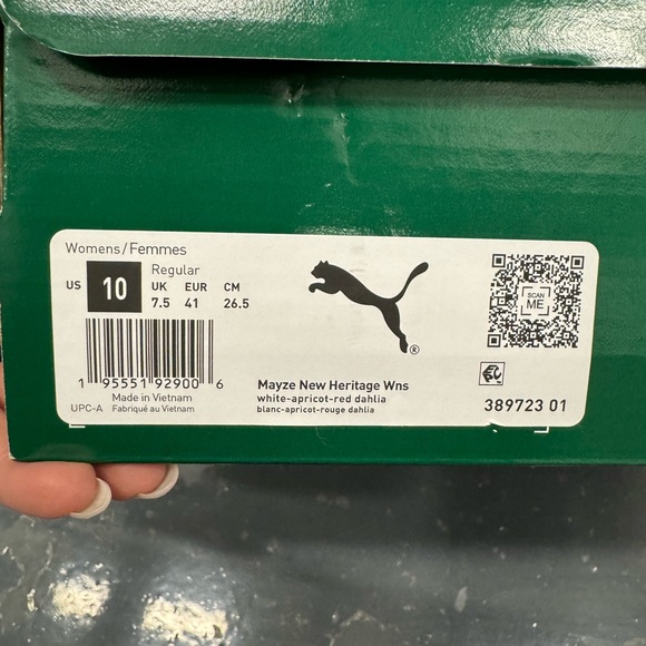 NWT Puma Mayze New Heritage White/Apricot/Red in Women’s size 10 - Picture 7 of 7